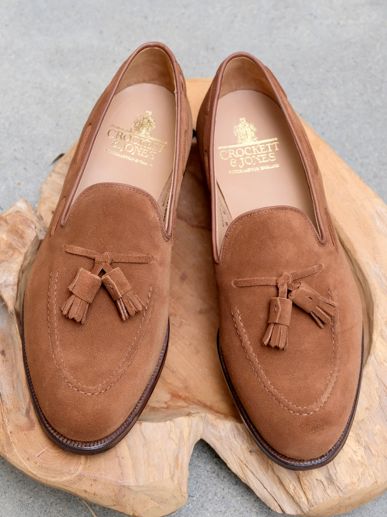 Crockett & Jones Cavendish 2 Loafer in Tobacco Suede – Gentlemens ...