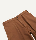 Drake's Brown Cotton Canvas Games Trousers