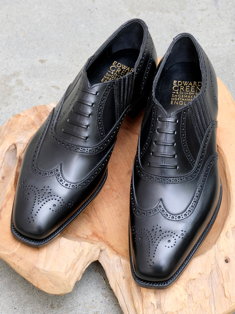 Edward Green Dosan Imitation Full Brogue (Lazyman) in Black Calf Edward Green Dosan Imitation Full Brogue (Lazyman) in Black Calf
