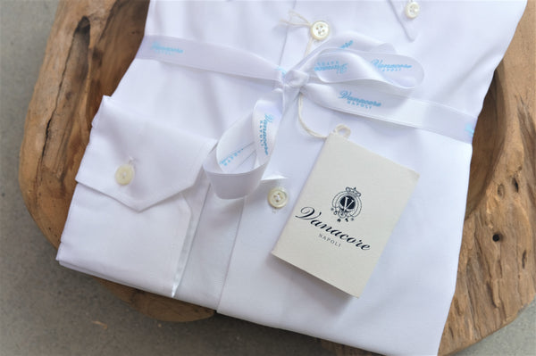 Vanacore Napoli White Oxford Button Down Dress Shirt