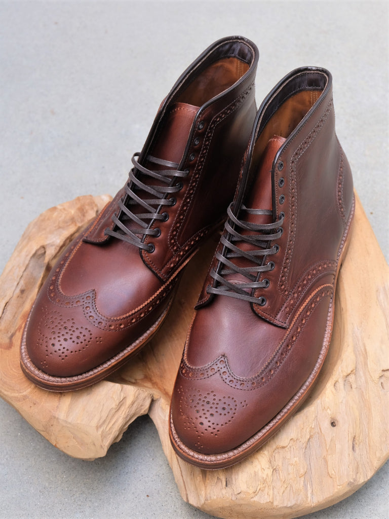 Alden Wingtip Boots in Brown Chromexcel Alden Wingtip Boots in Brown Chromexcel