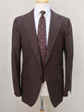 Orazio Luciano Suit in Brown Glen Check & Blue Windowpane (Ariston Napoli)