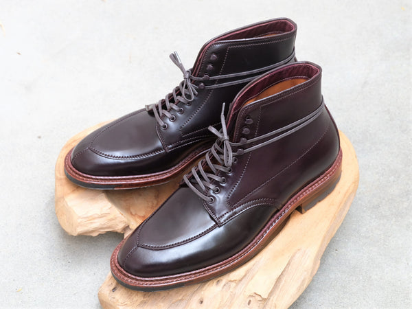 Alden Algonquin V-Tip Boots in Color 8 Shell Cordovan