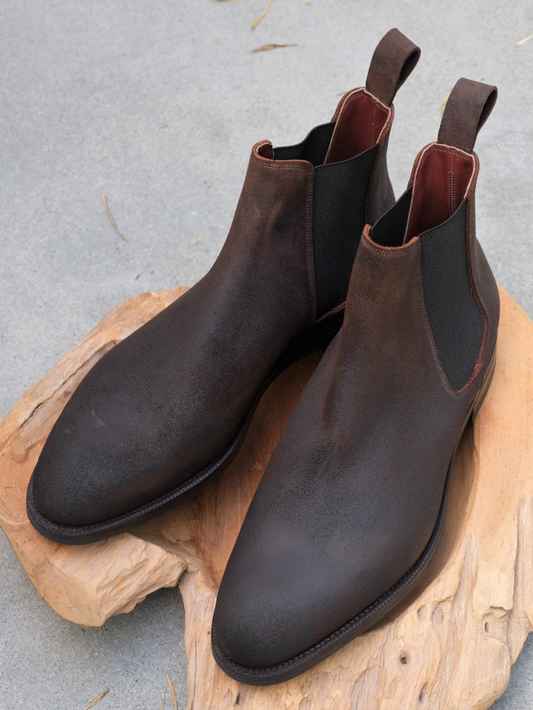Edward Green Govan in Iron Waxed Suede Edward Green Govan in Iron Waxed Suede