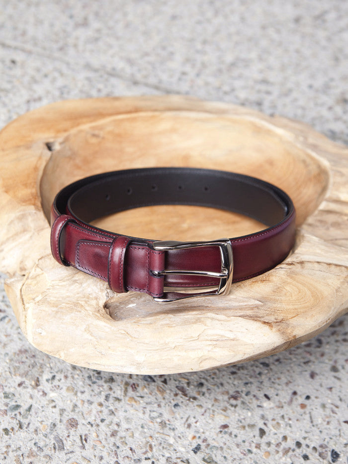 国内外の人気集結！ Carmina Footwear Gentlemens – Calf Burgundy in Belt Shoemaker 小物