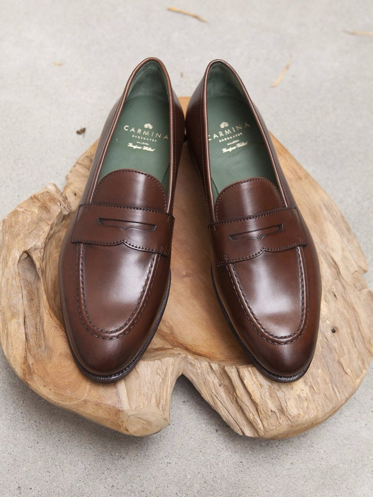 Brown Leather Penny Loafers