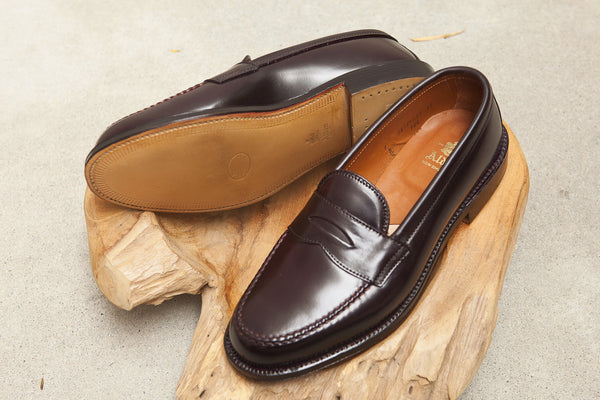 Alden LHS Penny Loafer in Color #8 Shell Cordovan