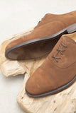 Bow-Tie Shoes Allen Captoe Oxford in Snuff Suede