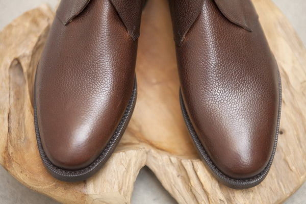 Bow-Tie Shoes Harvey Chukka in Brown Scotchgrain