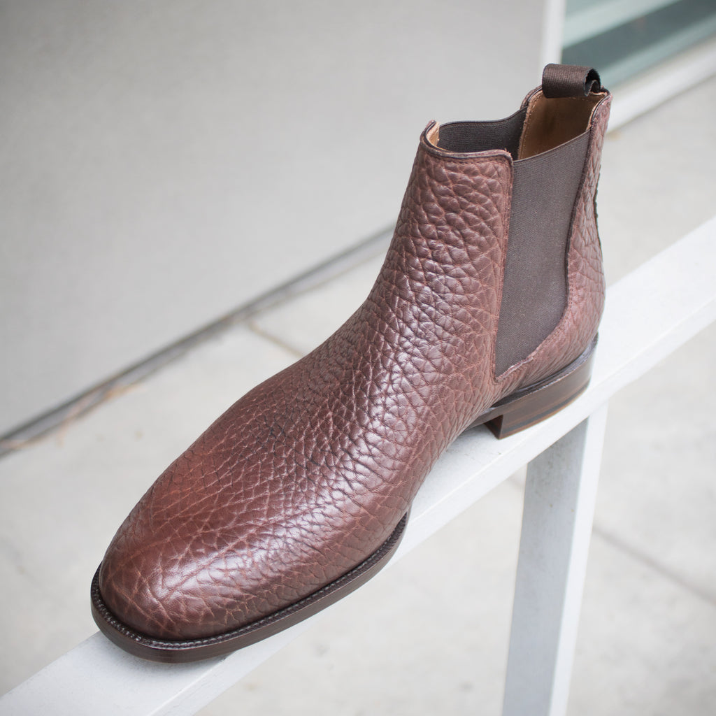 Zonkey Boot Chelsea Boots in Dark Brown Shrunken Buffalo – Gentlemens Footwear
