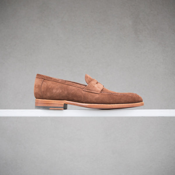 Zonkey Boot Penny Loafer in Brown Suede