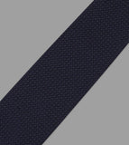 Drake's Dark Navy Handrolled Large Knot Grenadine Tie